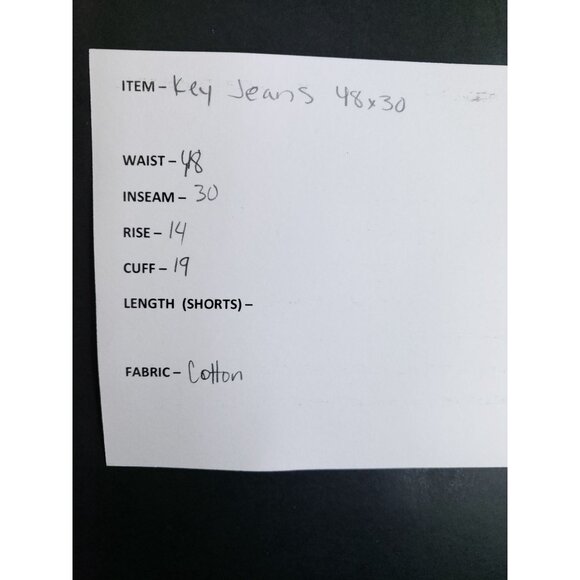 Key Dungaree Traditional Fit Jeans Men's Size 48x30 - Picture 11 of 11